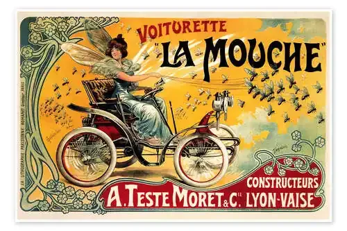Voiturette La Mouche de Vintage Advertising Collection