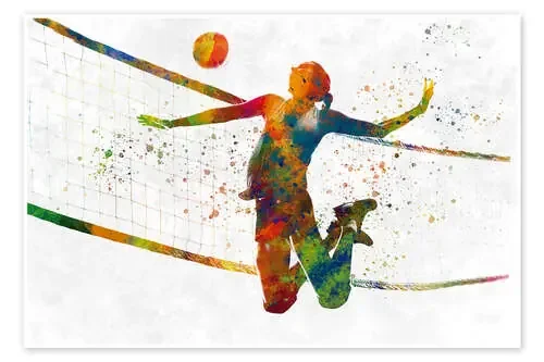 Volleyball Player in Action de nobelart