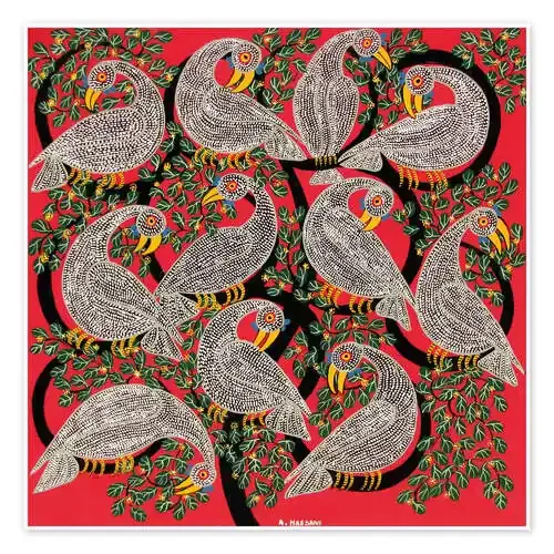 Vultures in the tree crown de Hassani Tanzania Art & Licensing