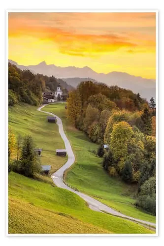 Wamberg in the Bavarian Alps near Garmisch-Partenkirchen de Michael Valjak