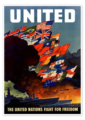 War propaganda poster in the 2nd World War de John Parrot Stocktrek Images