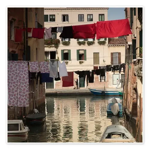Washing lines in Venice, Italy de Alex Saberi