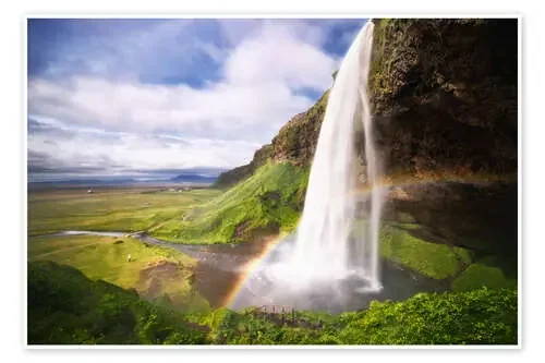 Waterfall with rainbow de Dennis Fischer