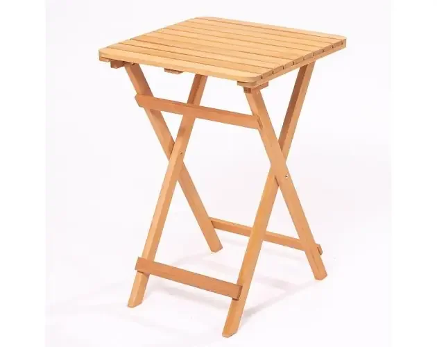 Wellhome mesa de jardín de madera de haya 72 x 50 cm | Brico Depôt Miglior Prezzo