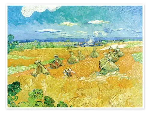 Wheat Field with Reaper de Vincent van Gogh akg-images