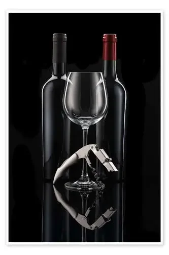 Wine Bottle Duo with Wine Cutlery de Thomas Klee