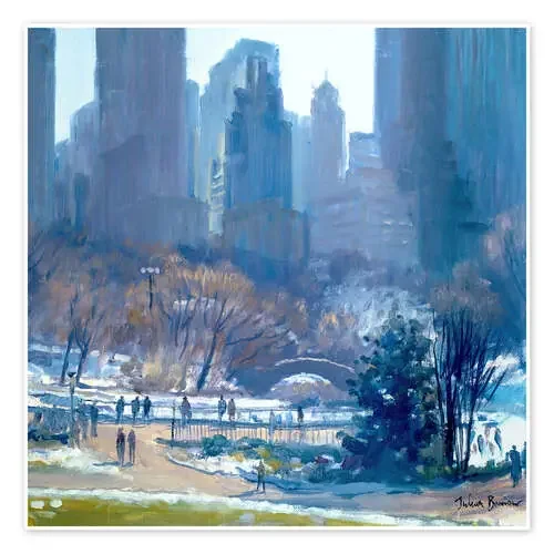 Winter in Central Park, New York, 1997 de Julian Barrow Bridgeman Images