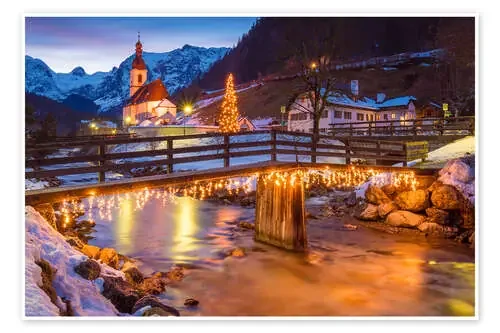 Winter in Ramsau, Bavaria de Martin Wasilewski