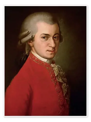 Wolfgang Amadeus Mozart, 1819 de Barbara Krafft ARTOTHEK