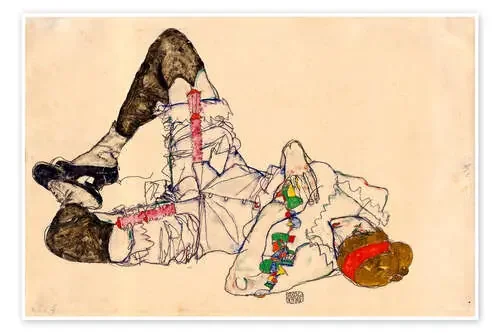 Woman Lying on Her Back de Egon Schiele akg-images