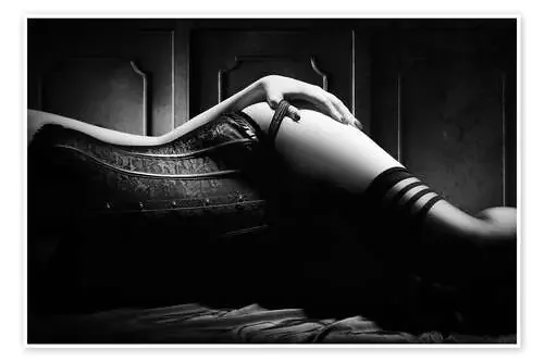 Woman with black corset de Johan Swanepoel