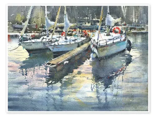 Yachts in the port de Samira Yanushkova