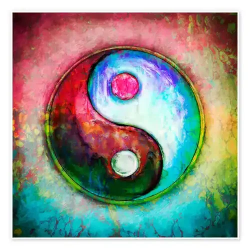 Yin Yang, pintura colorida 4 de Dirk Czarnota