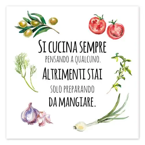You always cook with someone in mind (Italian) de Typobox Editors Choice