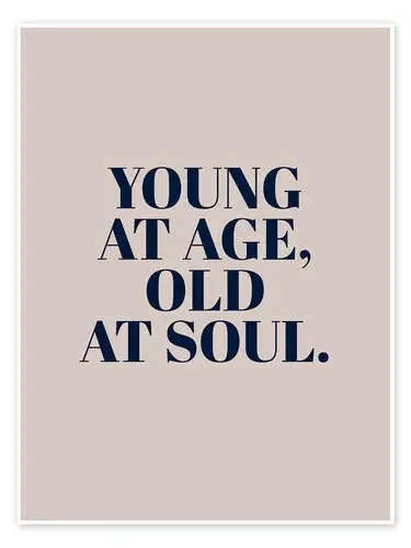 Young at Age, Old at Soul de Typobox Editors Choice