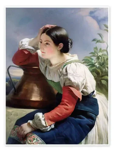Young Italian at the Well de Franz Xaver Winterhalter Bridgeman Images