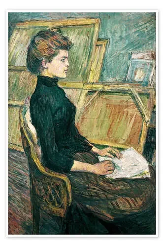 Young woman in the studio de Henri de Toulouse-Lautrec akg-images