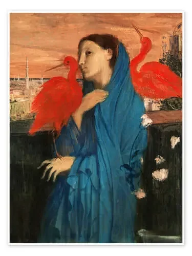 Young Woman with Ibis de Edgar Degas Master Collection