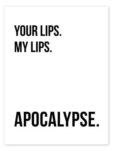 Your Lips – My Lips – Apocalypse I de Typobox Editors Choice