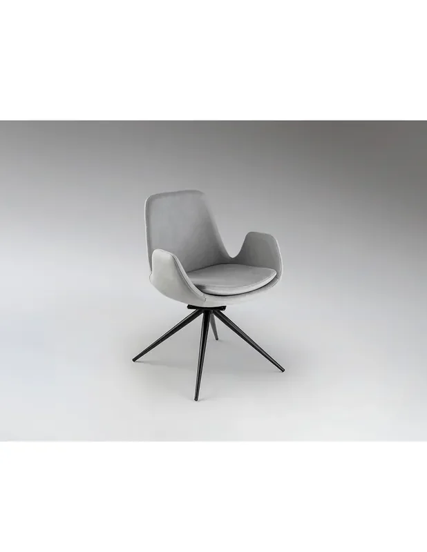 Zuna Silla Giratoria Gris Claro de Schuller